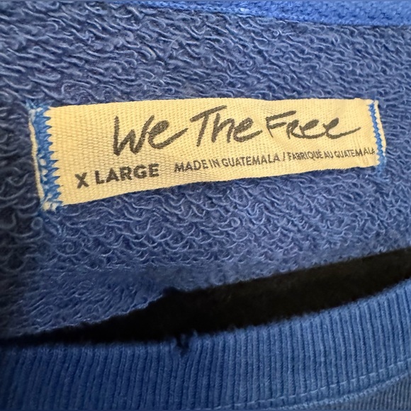 NWOT Free People We The Free Graphic Camden Sweatshirt lobster combo - L, XL - Picture 9 of 9